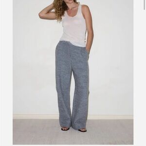 DEIJI STUDIOS
Gray Boiled Wool Trousers In Blue Grey